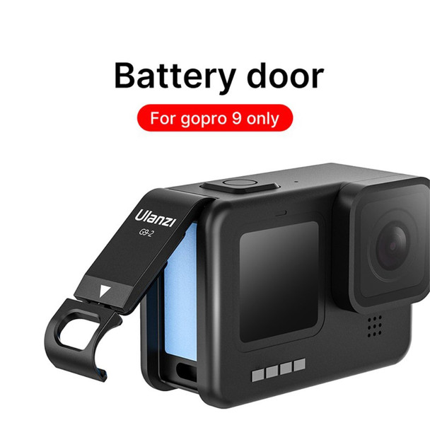 ULANZI G9-2 Action Camera Battery Cover Removeable Battery Door with Type-C Charging Port for GoPro Hero 9