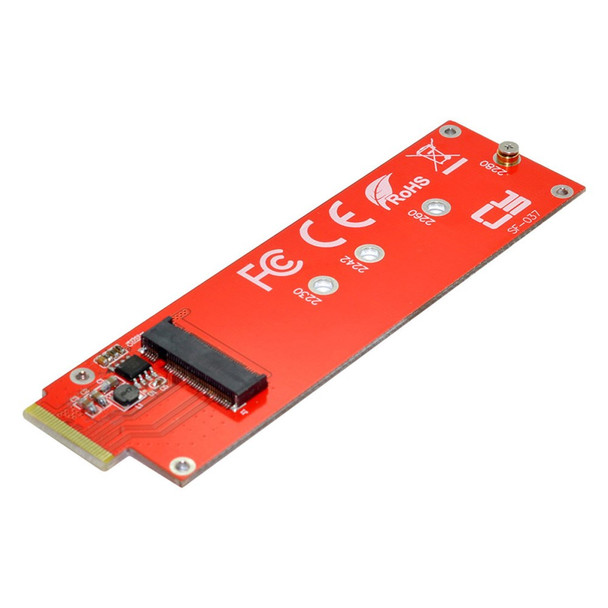 SF-037 NVME M-key Interface SSD to EDSFF E1.S Adapter Card Portable Converter Support M.2 SSD 2280/2260/2242/2230 Format