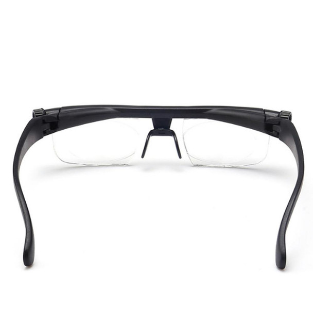 Adjustable Strength Lens Reading Myopia Glasses Eyewear Variable Focus Vision for -6.00D to +3.00D