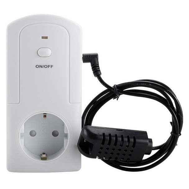 WiFi Controller Temperature Humidity Sensor Smart Remote Control Timing Switch Socket - EU Plug