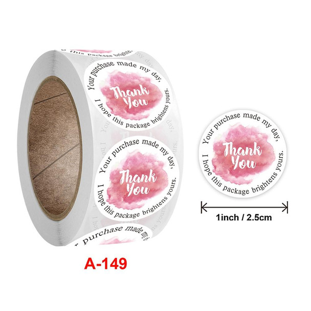 10 PCS Handicraft Decoration Envelope Seal Sticker Thank You Label, Size: 2.5 cm / 1 inch(A-149)