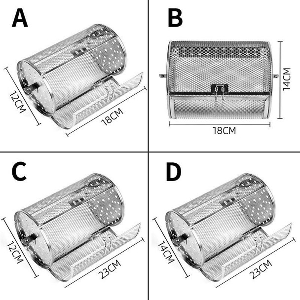 A Type 12 x18cm  Stainless Steel Roasting Cage Oven Peanut Chestnut Cage