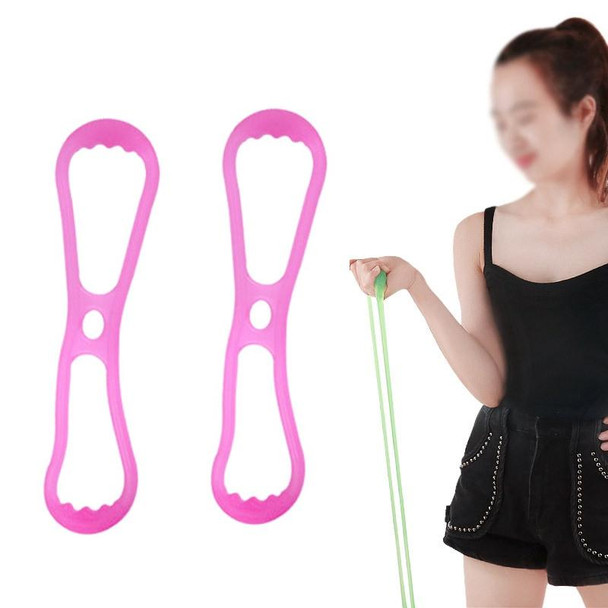 2 PCS Fitness Weight Loss Muscle Training Stretching Multi-purpose Puller, Style: Single Hole (Pink)