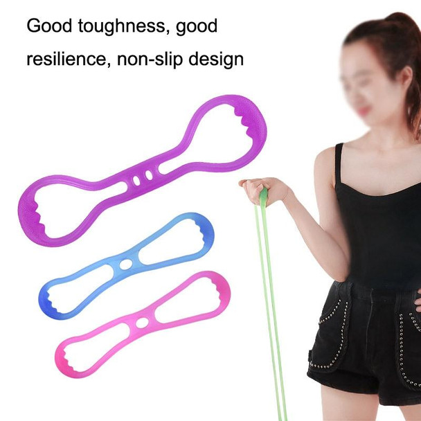 2 PCS Fitness Weight Loss Muscle Training Stretching Multi-purpose Puller, Style: Single Hole (Pink)