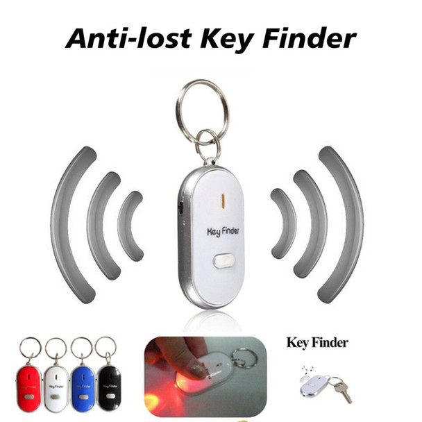 Wireless Smart Key Finder Anti-lost Portable Keychain Tracker Lightweight Item Locator - Black