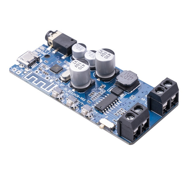 Bluetooth 5.0 Power Amplifier Board Stereo Wireless Music Player Module - Blue