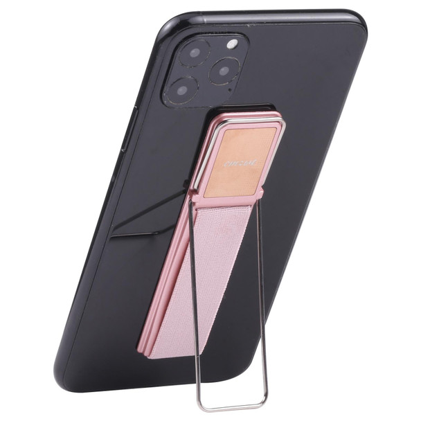 cmzwt CPS-030 Adjustable Folding Magnetic Mobile Phone Holder Bracket with Grip (Rose Gold)