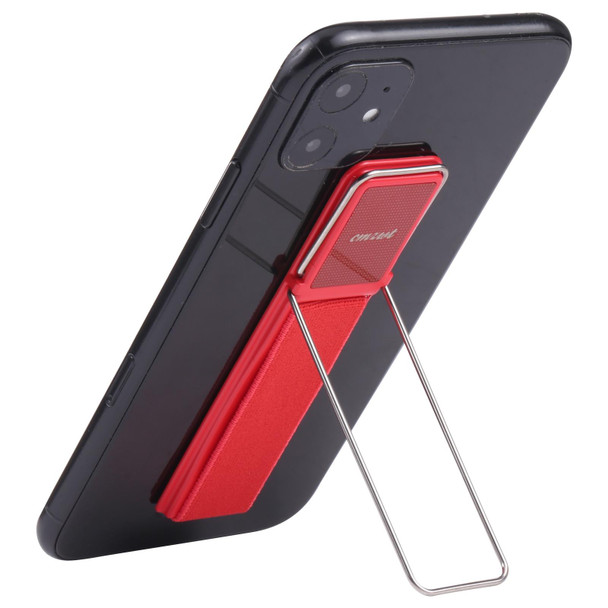 cmzwt CPS-030 Adjustable Folding Magnetic Mobile Phone Holder Bracket with Grip (Red)