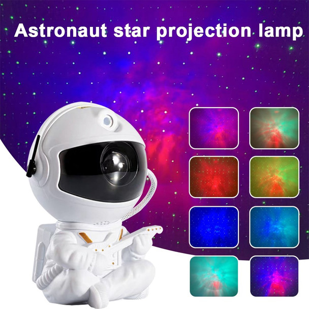 Astronaut Projector Starry Sky Galaxy Projector Night Light LED Lamp for Bedroom Room Decor - Star / White