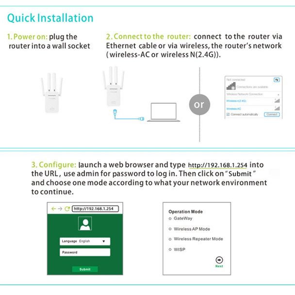 PIX-LINK WiFi Range Extender WIFI Signal Booster 300Mbps Internet Booster Easy Setup Wireless Repeater - US Plug