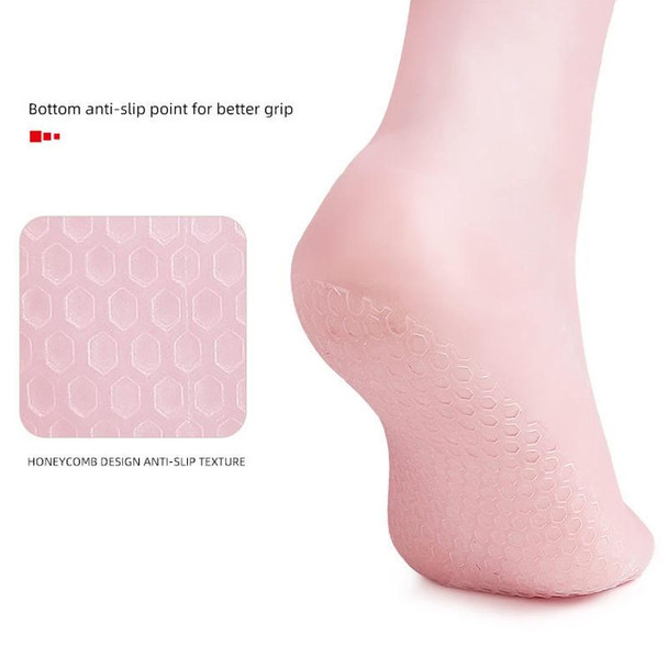 Sole Honeycomb Shock-absorbing Pressure-relieving Foot Beach Socks, Size: L(Skin Color)