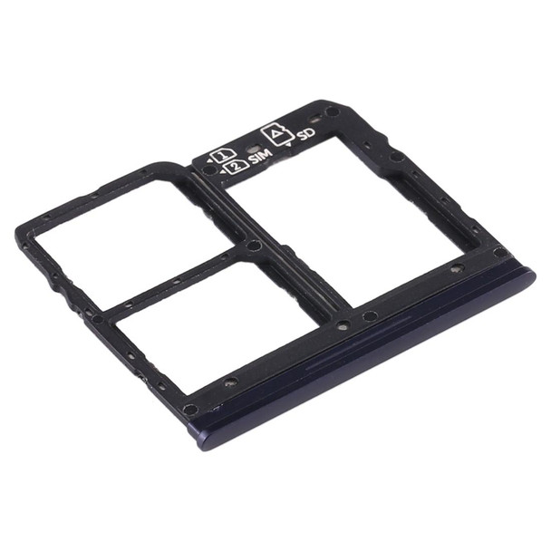 SIM Card Tray + SIM Card Tray + Micro SD Card Tray for Asus Zenfone Max Plus (M1) ZB570TL / X018D(Blue)