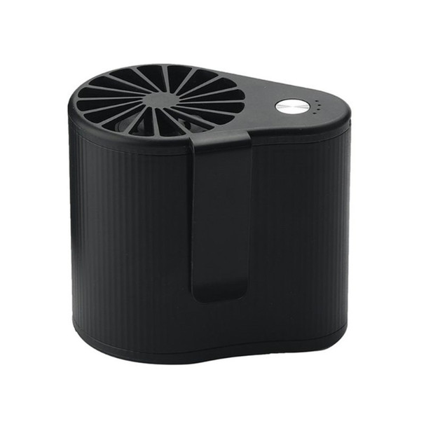 Portable Cooling Fan Waist-mounted Mini Air Conditioner Fan with 3-speed Adjustable for Home Office - Black