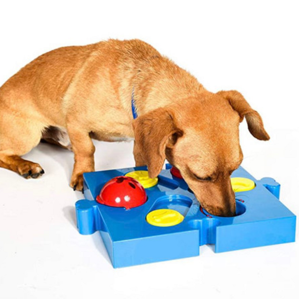 Interactive Pet Treat Puzzle With 6 Cups