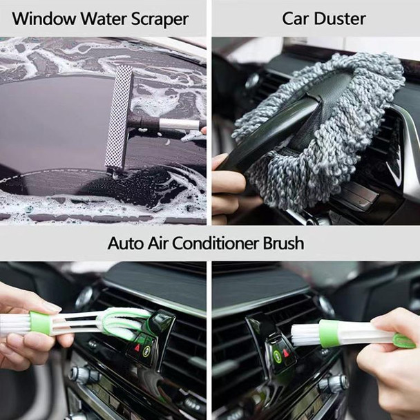 14 PCS / Set Car Wash Gloves Double-Sided Wiper Towel