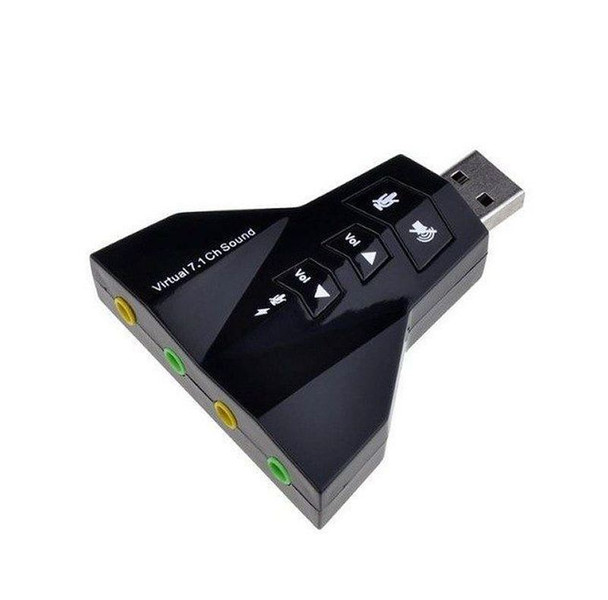 USB Sound Adapter Double USB Headset