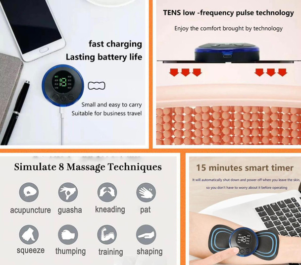 LCD Display EMS Neck Massager