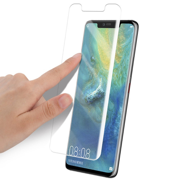 AMORUS UV Liquid Curved Edges Screen Protector for Huawei Mate 20 Pro Tempered Glass Complete Covering Film
