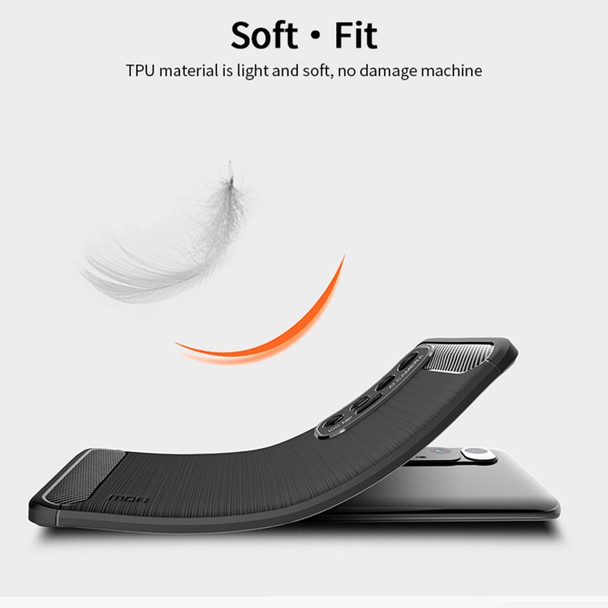 MOFI Carbon Fiber Brushed TPU Cover for Xiaomi Mi 10S - Black