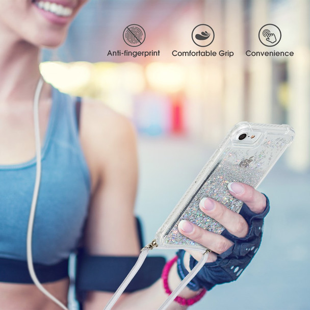 Glitter Powder Quicksand TPU Back Phone Case for iPhone 8/7/6 4.7-inch/SE (2020)/SE (2022) - White