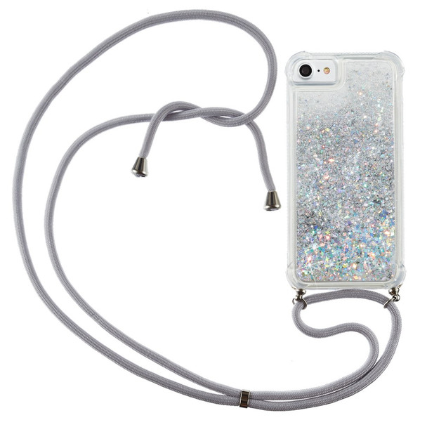 Glitter Powder Quicksand TPU Back Phone Case for iPhone 8/7/6 4.7-inch/SE (2020)/SE (2022) - White