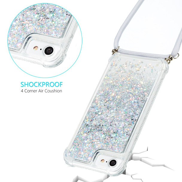 Glitter Powder Quicksand TPU Back Phone Case for iPhone 8/7/6 4.7-inch/SE (2020)/SE (2022) - White