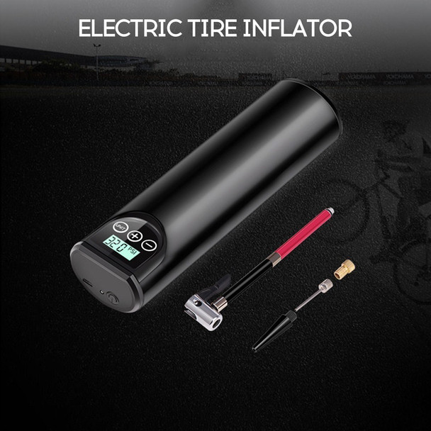Tire Inflator Portable Air Compressor 150PSI Cordless Air Pump with LED Light for Car, Truck Bicycle Tires Basketball - Black