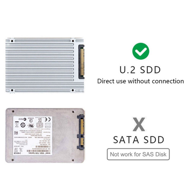 SF-013 NGFF M-Key NVME to U.2 U2 Kit SFF-8639 to SFF-8654 Slimline SAS PCIe SSD Adapter for Mainboard