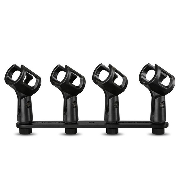 A18 Four-headed  Microphone Clip Aluminum Pole Microphone Accessories