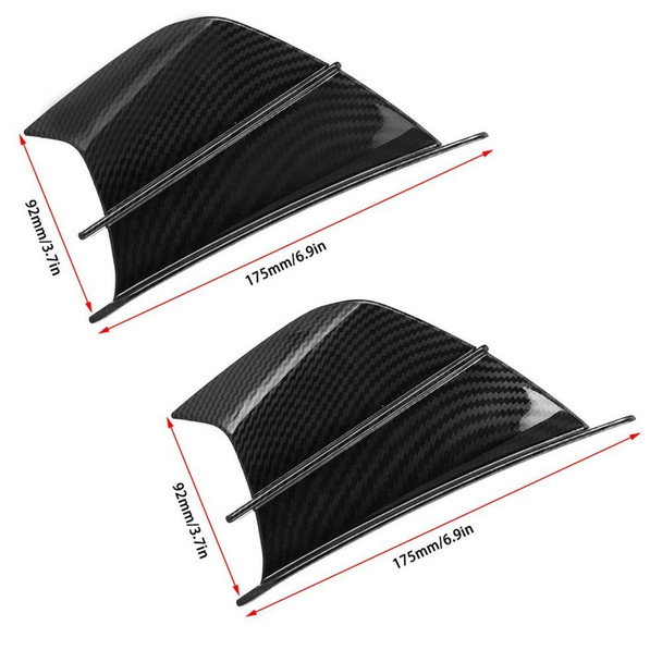 1 Pair Motorcycle Glossy Aerodynamic Winglets ABS Wing Spoiler Motorbike Modification Accessory