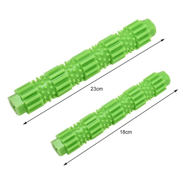 3 PCS PT025 Dog Mask Tooth Rod TPR Dog Toothbrush(Small Green)