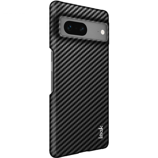 IMAK Ruiyi Series for Google Pixel 7 5G Carbon Fiber Texture PU Leather Coated PC Case Scratch-resistant Cell Phone Cover