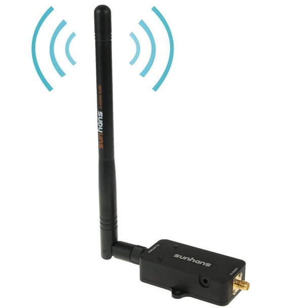 Sunhans SH24BTA-N 35dBm 2.4GHz 3W 11N/G/B WiFi Signal Booster WiFi Amplifier Wireless Repeater(Black)