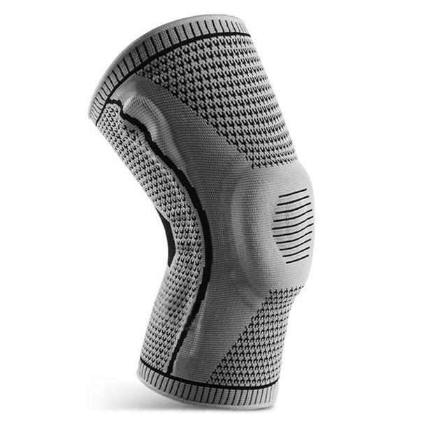 KYNCILOR AB066 Knee Brace Knee Compression Sleeve Support for Men and Women Compression Breathable Knee Pads - Grey//M