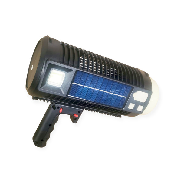 Solar-Powered Searchlight With Mosquito Electric Shock Killer