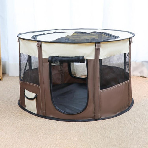 Pet Tent Dog Breeding Chamber Cat Delivery Room, Specification: Medium 72x40cm(Brown)