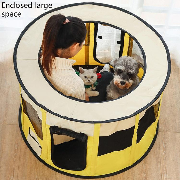 Pet Tent Dog Breeding Chamber Cat Delivery Room, Specification: Extra Large 55x110cm(Yellow)
