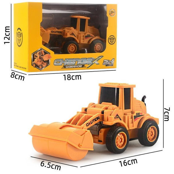 Children Educational Inertial Collision Deformation Engineering Vehicle Toy Model(Wood Grabber)