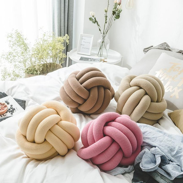 Hand-Made Knotted Ball Pillow, Size: Diameter: 25~30cm(Ma Xing)