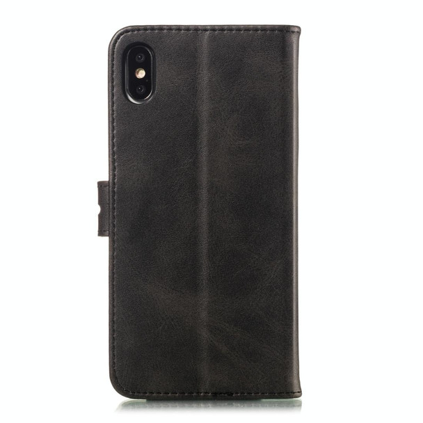 For iPhone XS Max Leatherette Protective Case(Black)
