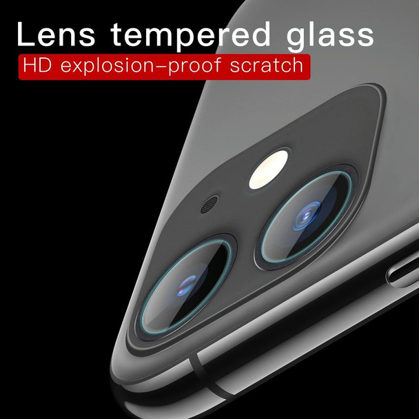 For iPhone 11 9D Transparent Rear Camera Lens Protector Tempered Glass Film