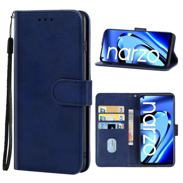 For OPPO Realme Narzo 50 Pro Leatherette Phone Case(Blue)