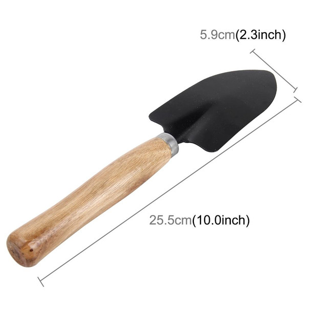 Rake Shovel Digging Trowel 3 in 1  Wooden Handle Metal Head Mini Garden Plant Tool Gardening Tool Garden Flower Tools Garden Tools Combination Set