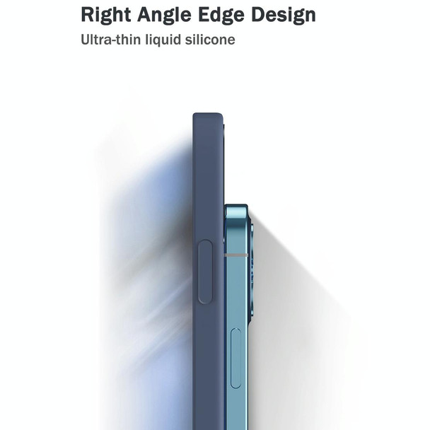 For Xiaomi Redmi Note 9 Pro Solid Color Imitation Liquid Silicone Straight Edge Dropproof Full Coverage Protective Case(Sky Blue)