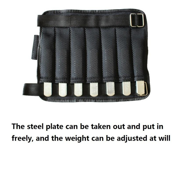 Weight-Bearing Running Sandbag Leg&Hand Lead Steel Plate Adjustable Sports Invisible Sandbag, Weight: 4kg for Hands