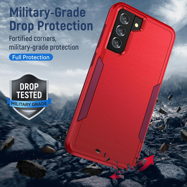 For Samsung Galay S21+ 5G Pioneer Armor Heavy Duty PC + TPU Shockproof Case(Red)