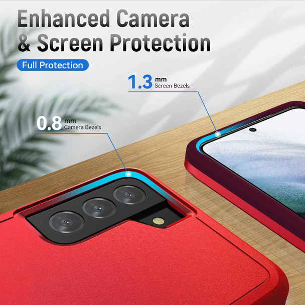 For Samsung Galay S21+ 5G Pioneer Armor Heavy Duty PC + TPU Shockproof Case(Red)