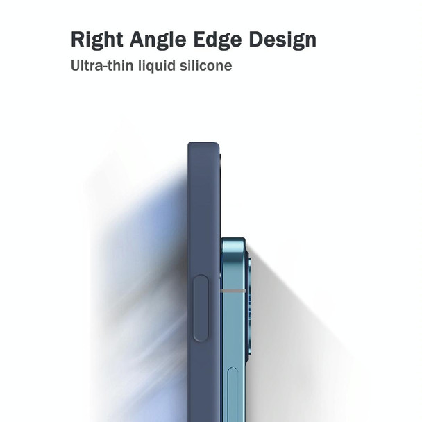 For vivo S5 Solid Color Imitation Liquid Silicone Straight Edge Dropproof Full Coverage Protective Case(Black)