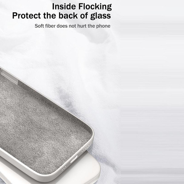 For Samsung Galaxy S20+ Solid Color Imitation Liquid Silicone Straight Edge Dropproof Full Coverage Protective Case(Grey)
