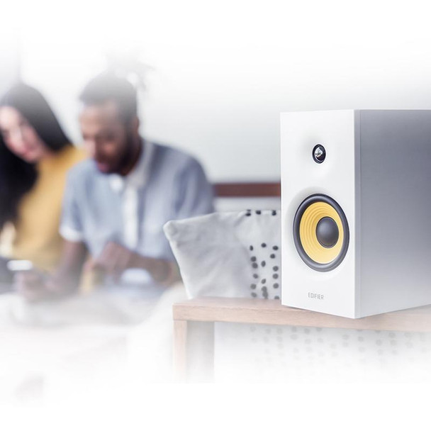 Edifier R1080BT Bluetooth Desktop Speaker, US Plug(White)